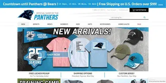 mejores recursos plataformas crear tiendas online bigcommerce panthers shop