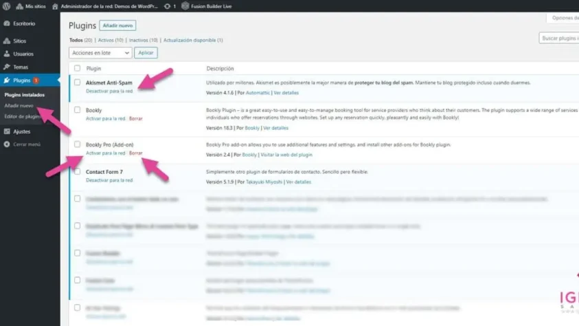 como instalar activar wordpress multisite 13