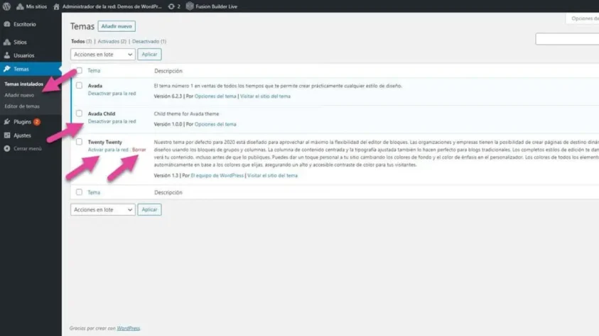 como instalar activar wordpress multisite 14