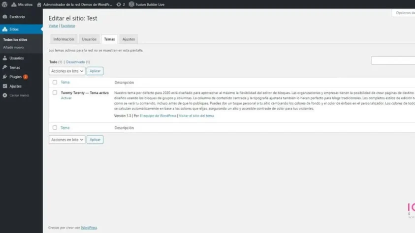 como instalar activar wordpress multisite 17