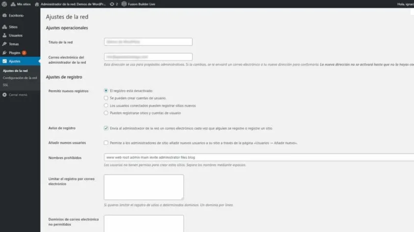 como instalar activar wordpress multisite 9