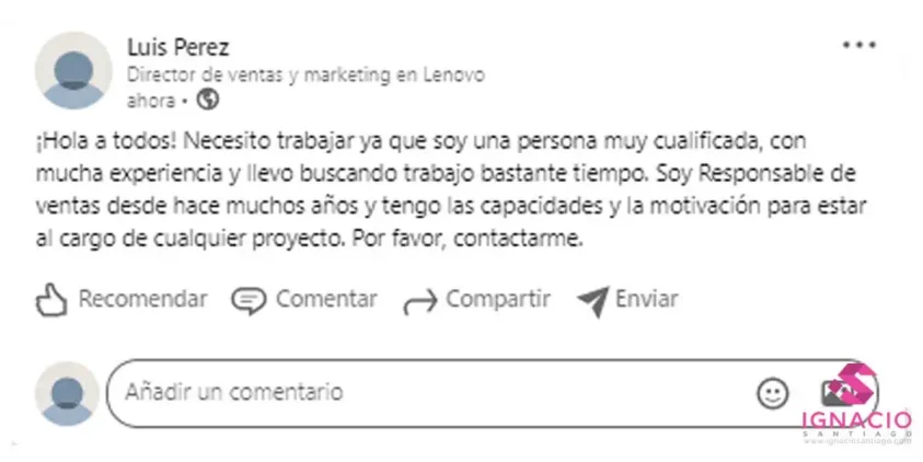 errores linkedin perfil profesional 10