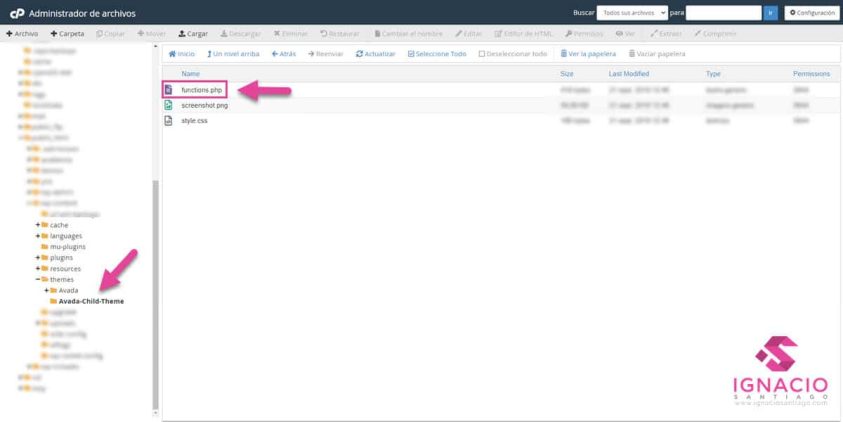 como añadir fragmentos codigo personalizado wordpress editar archivo functions.php
