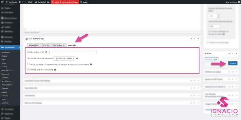 como crear membresia memberpress 6