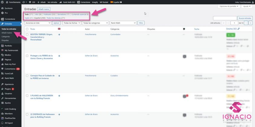 como exportar datos wordpress wp all export vista entradas 1