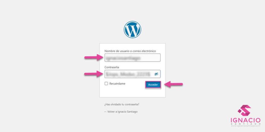 como iniciar sesion wordpress wp admin wp login acceso administrador 2