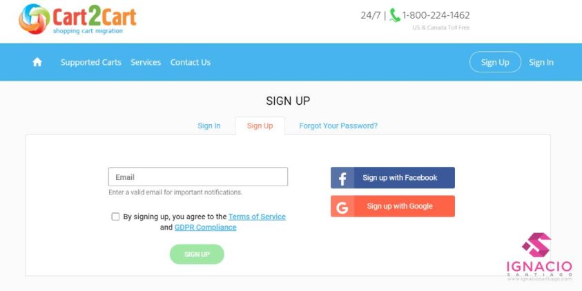 como migrar shopify a woocommerce cart2cart demo page