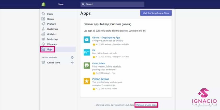 como migrar shopify a woocommerce manage private apps