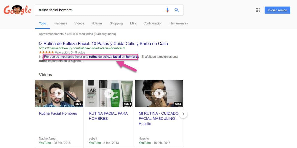 como optimizar posicionamiento web seo tienda online wordpress auditoria seo rich snippet google enlace directo