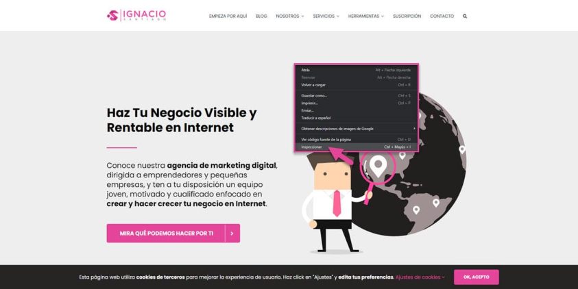 como saber que cookies utiliza mi web google chrome