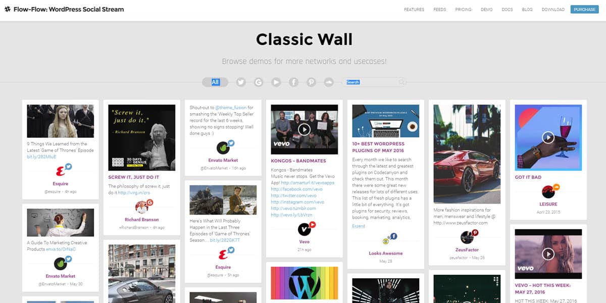 herramientas de pago wordpress plugin flowflow wordpress social stream plugin