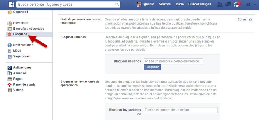 mantener segura pagina facebook bloqueos