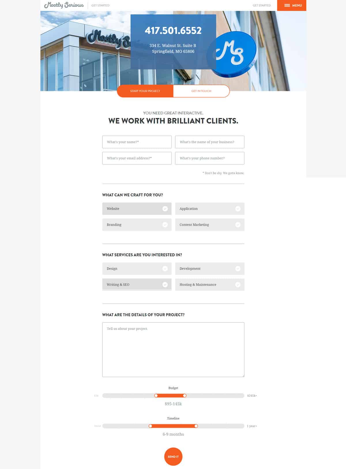 mejores herramientas pagina contacto wordpress ejemplos mostlyserious