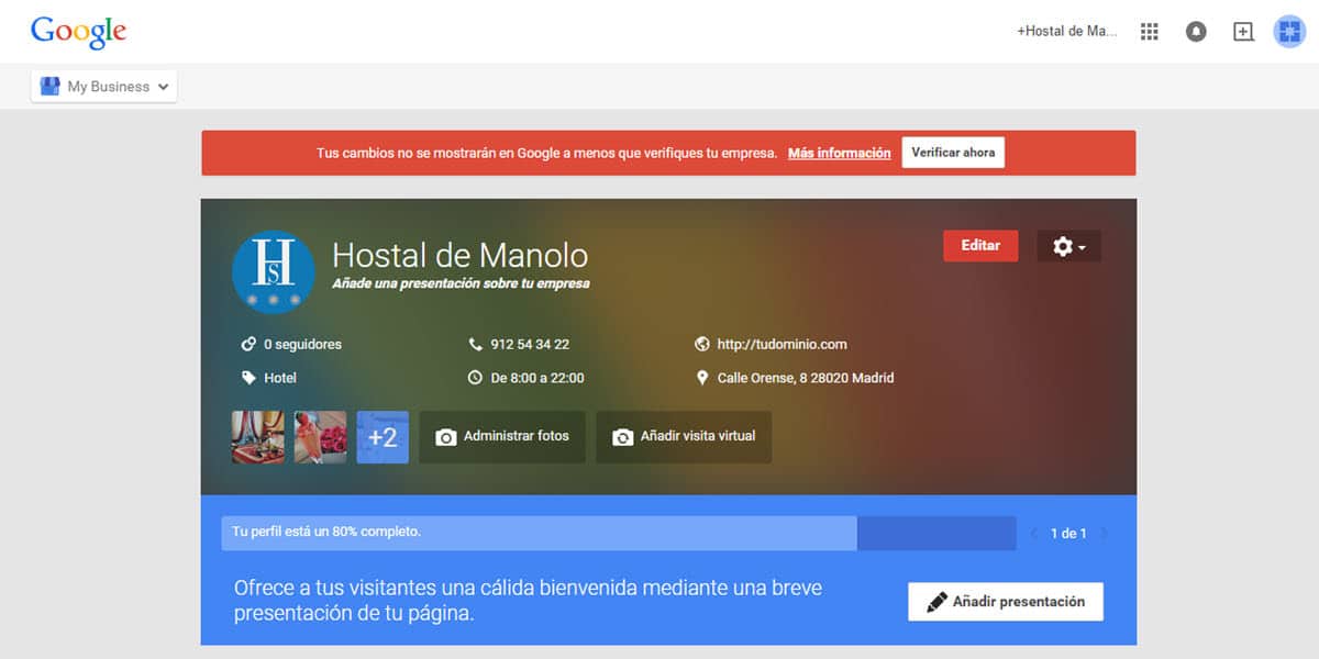 tutorial google my business panel de control