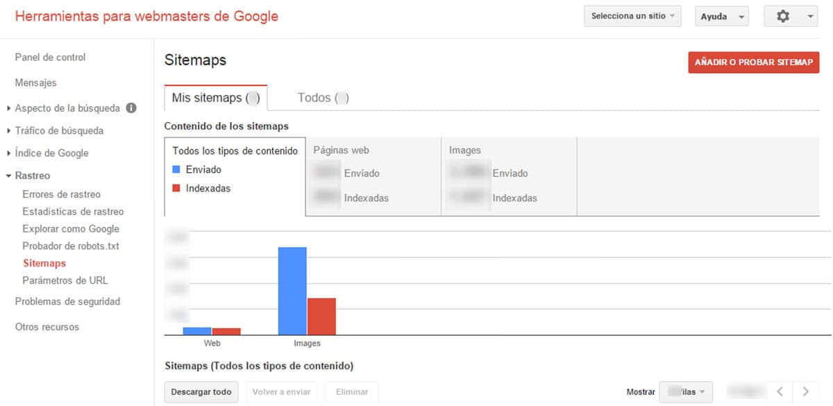 tutorial google webmaster tools rastreo sitemaps